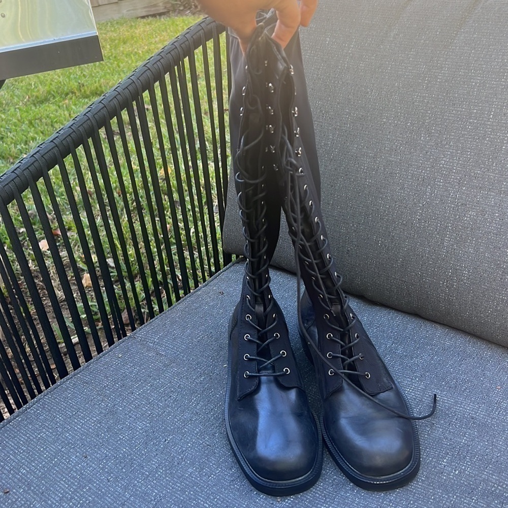 HOST PICK 🥳 New Free People Trickum Tall Boot Leather Black EU 40. US 9 /9.5 - Picture 5 of 13